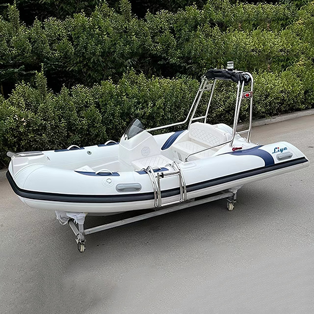 Liya 14 Feet Dinghy Hypalon Boat 4.3 Meter Rigid Inflatable Dinghy For Sale