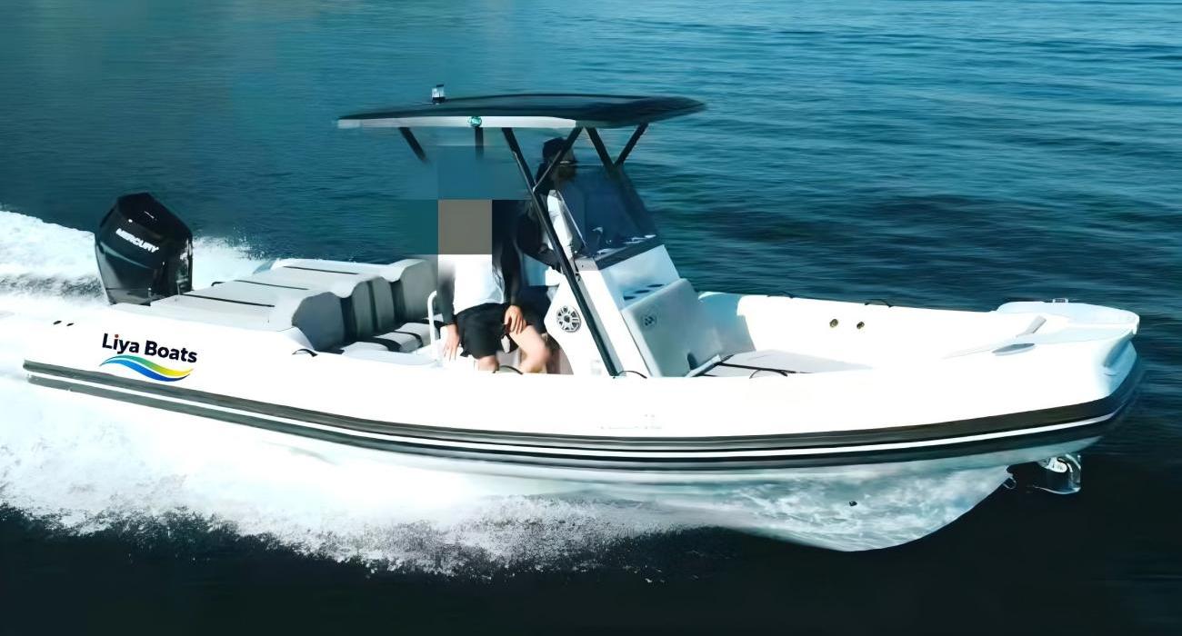 Liya 25ft ltaly Style Luxury RlB Boat with Large Sunbed-CE Certified for 16