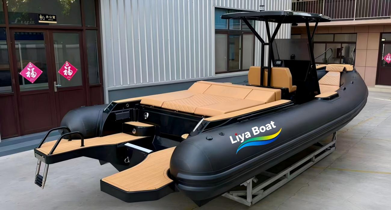 Liya 25ft ltaly Style Luxury RlB Boat with Large Sunbed-CE Certified for 16