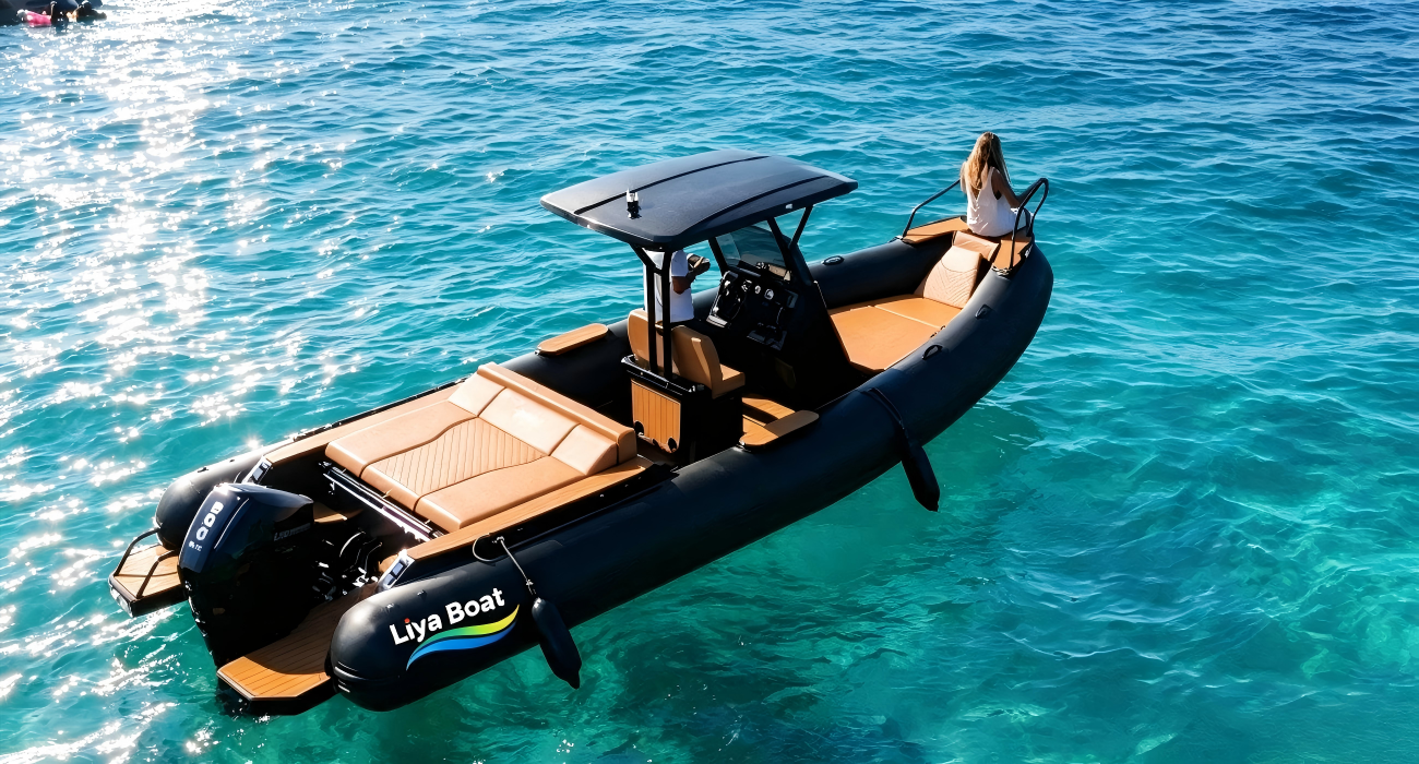 Liya 25ft ltaly Style Luxury RlB Boat with Large Sunbed-CE Certified for 16