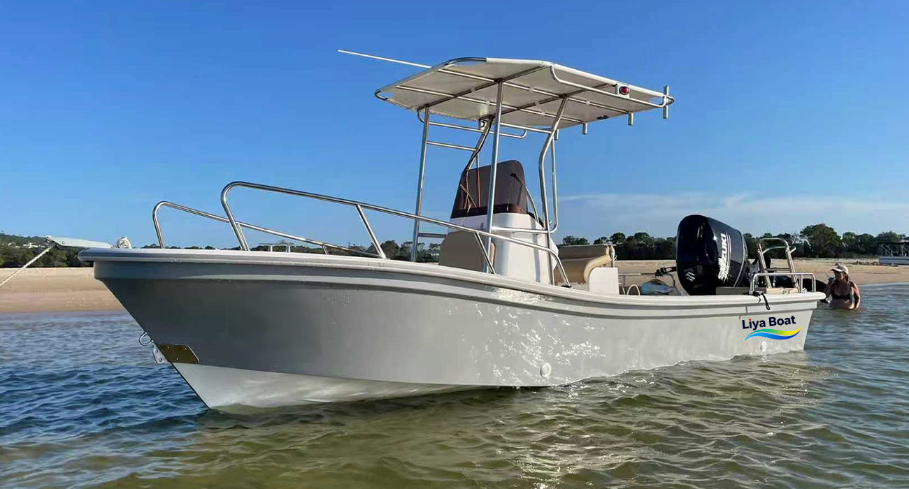 Liya 19FT Center Console FRP Panga Fishing Boat,CE Certified,for 8 Persons