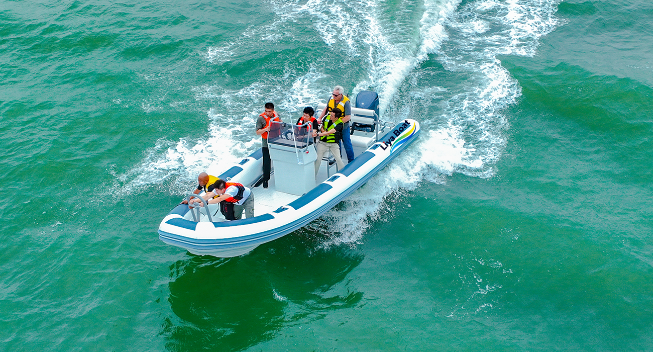 Liya 7m 23FT Aluminum Hull RIB Boat, yacht tender and work boat on water